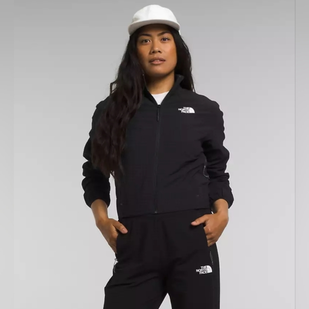 Northface women’s Women’s Tekware™ Grid Full-Zip Jacket- L Black Crop